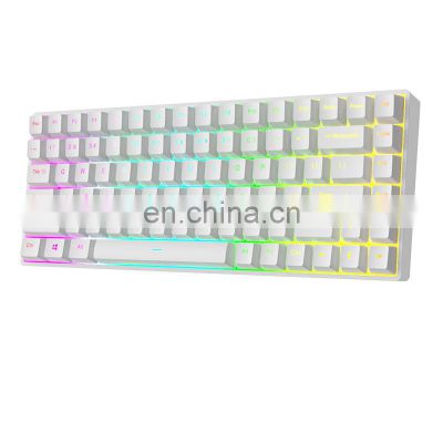 Desktop office oem diy backlit wireless wired mini low price pc Mechanical electronics rechargeable notebook gaming keyboard