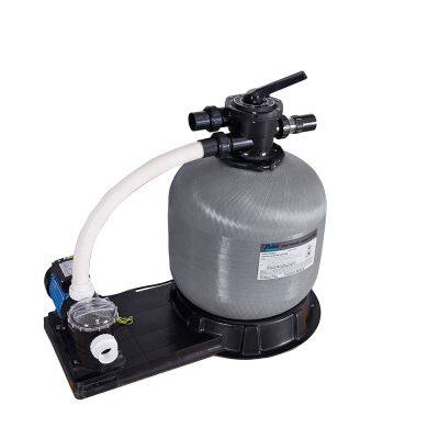 Durable Cheap Fiberglass Swimming Pool Equipment Top Mount Sand Filter with Pump