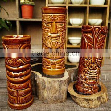 2015 hot sell ceramic Tiki mug for beer drinking wholesale cheap                        
                                                Quality Choice