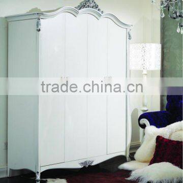 carved silver leaf wardrobes NC120208