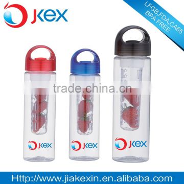 OEM any color plastic fruit infusion water bottle