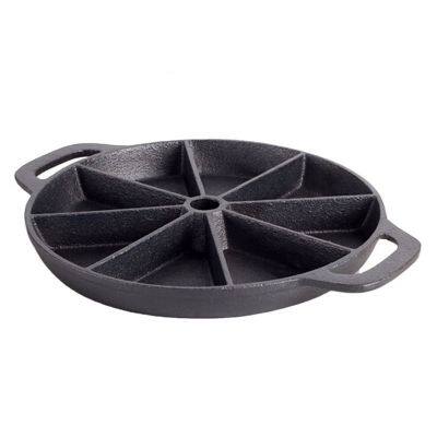 High Quality Oil Plant 8 Holes Pre-Seasoned Cast Iron Bakeware Pan Nonstick Cake Pan Custom With Handle