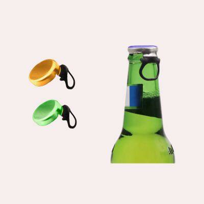Easy Open Ring Pull Bottle Cap Aluminum Lids for Water Beverage Juice Glass Bottle