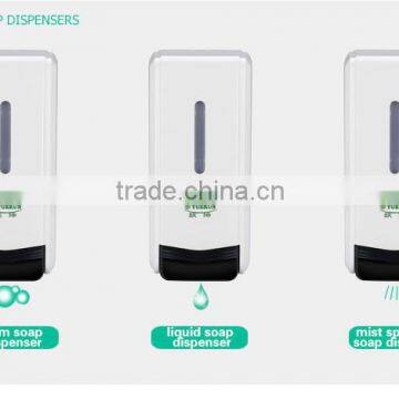 Yuekun Manufacturer Hot Sale Capacity 1000ml Wall Mount Hotel Manual Shampoo Shower Dispenser Top Quality Plastic Soap Dispenser