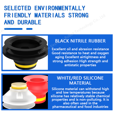 PIAB Brand Alternative Product Double-Layer Vacuum Suction Cup B5/8/10/15/20/30/40/50-2 Manipulator Industrial Pneumatic Rubber Product photo-2