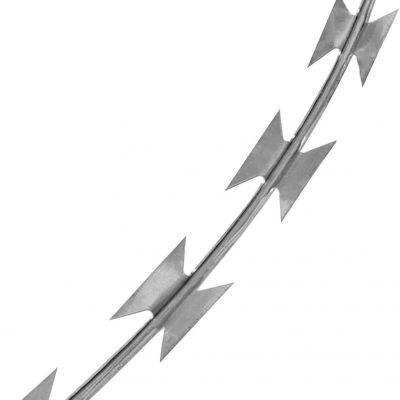 PVC PE Coated Galvanized High Strength Razor Barbed Wire for Protection Mesh/Farm Fencing