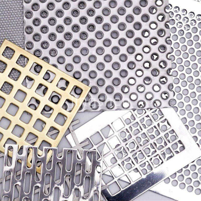 Galvanized Perforated Metal Mesh Wall Panel, Perforated Grating, Black Steel, Aluminum Micro-perforated Panel photo-4