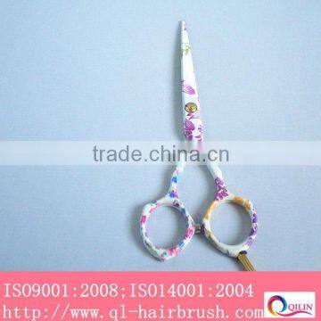 2013 new design Flower printed beauty scissor