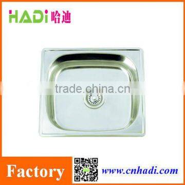 foshan hadi single bowl Polished stainless steel kitchen sink HD5044