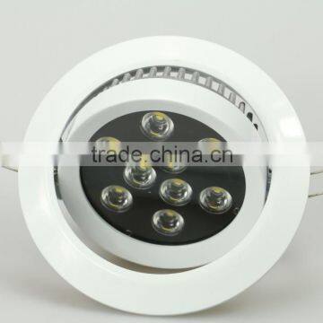 9w 1100lm aluminum led downlight