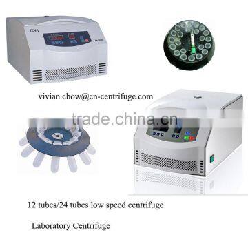 12 tubes or 24 tubes laboratory centrifuge, low speed centrifuge