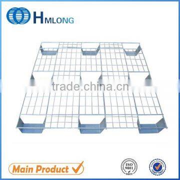 Zinced heavy duty metal stackable pallet size