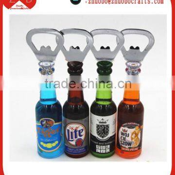 bottle shape bottle opener, fridge magnet, creative beer opener