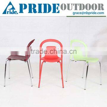 Metal Corners Plastic Stacking Chairs Dining Barbecue Stall Cheap Pp Plastic Bar Chair                        
                                                Quality Choice