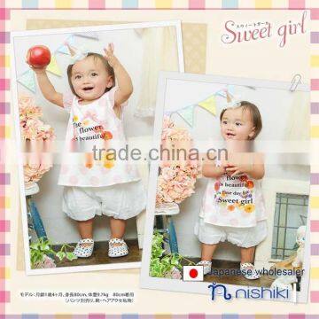 2016 new products Japanese wholesale cute baby clothes infant wear kids clothing toddler garment children tshirts