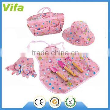 kids cartoon garden tools set with apron for girls                        
                                                Quality Choice