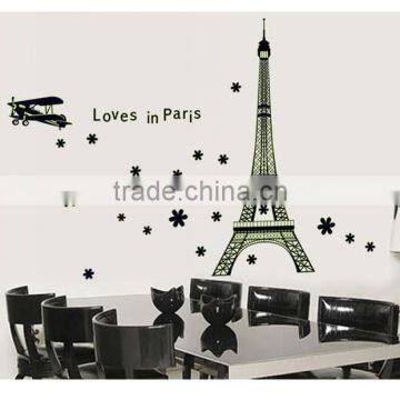 ALFOREVER Loves in paris glow in the dark wall sticker,glow in dark wall decals