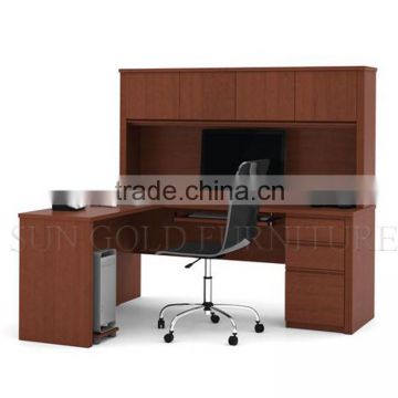 Wholesle home computer desk combination bookcase with study table (SZ-OD359)