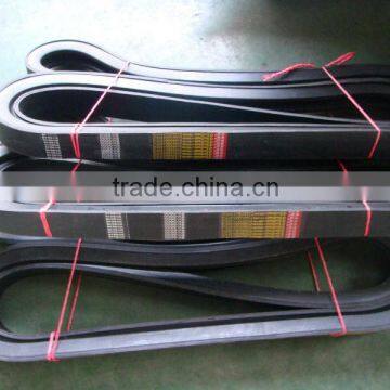 Rubber banded v belt