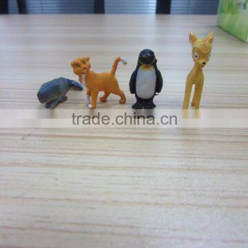 promotional plastic small deer animal figurines for capsule