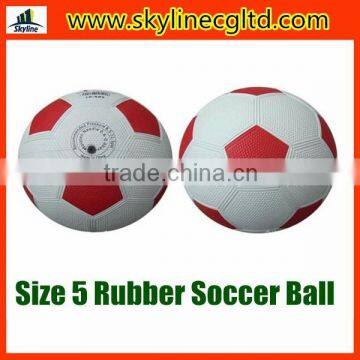 Promotional Cheap Size 5 Rubber Soccer ball/ Football