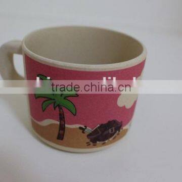 factory direct selling lovely children bamboo fiber water cup