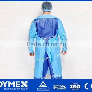 Thumb up Disposable Nonwoven Latex Free Coated PE Isolation Gown photo-2