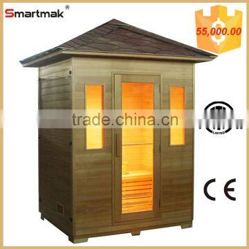 Smartmak Factory Sale Hemlock Outside Steam Sauna Room,Outdoor Sauna