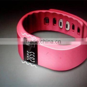 colorful cheap waterproof pedometer bracelet TW64