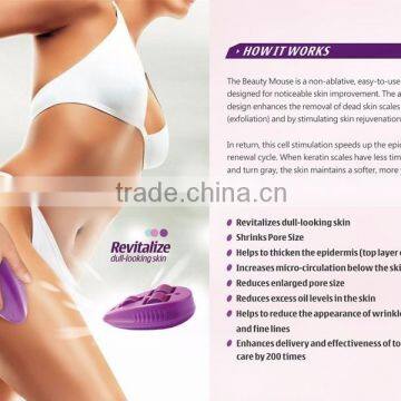 Fashion Mouse Skin Care Roller 3 In 1 Stainless Micro Needle Therapy Face Needle Roller Massager photo-3