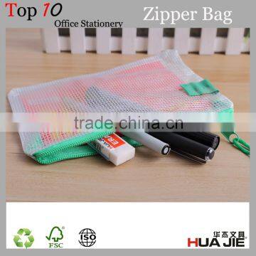 custom printed zipper bag plastic bag with zipper pvc document bag lock bag