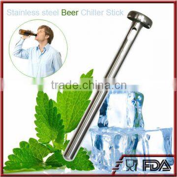 NT-PC16 Beer Bottle Drink Cooler BPA Free and Reusable Metal Beer Chiller With Pourer Function photo-2