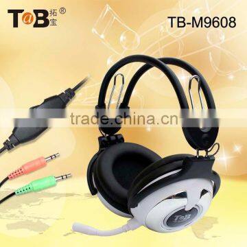 Cool computer headset with microphone, hot selling pc headphones,pink computer headset