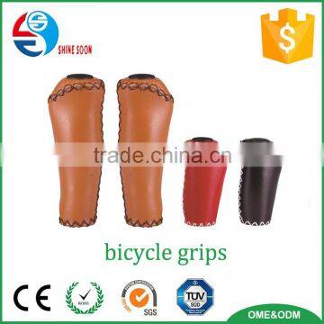 Mountain Carbon Road Bike cycling Handlebar Grips with leather brown color