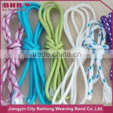 Chromatic polyester polypropylene braided rope with metal buckle