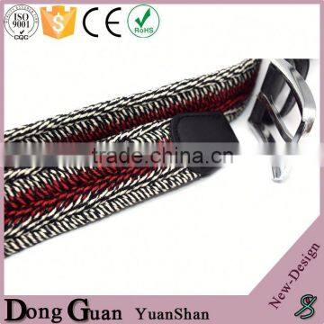2016 hot sale mixed color elastic belt metal keeper handmade beaded