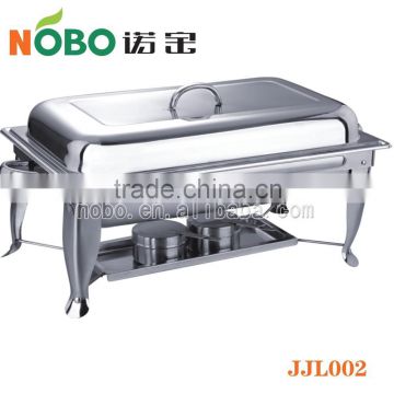 Newest design hot selling stainless steel chafing dish with foldable holder