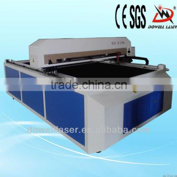 Dowell 1325 hot laser cutting bed/Reci tube laser cutting machine/acrylic cloth plastic co2 laser cut price with CE