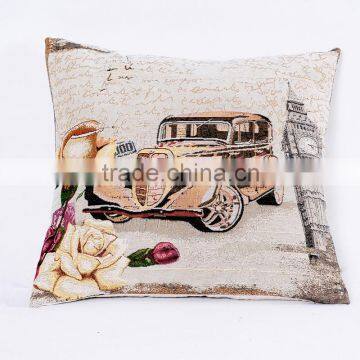 PLUS car printing decorative pillow, pillow with core