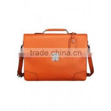 Slim Flap Embossed Leather Briefcase AP-5007