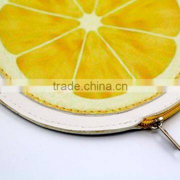 Top Quality Fruit PU Cion Purse Bag Coin Pouch With Zipper photo-4