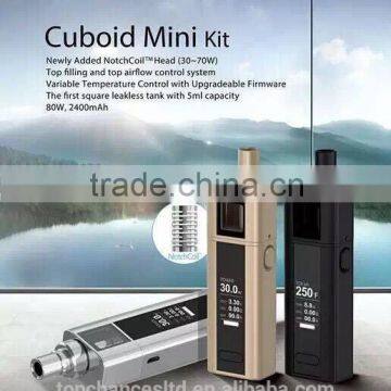 New wholesale Joyetech Cuboid mini kit with 5ml 2400mah Capacity Joyetech Cuboid mini 80w