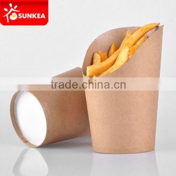 Custom printed kraft paper box for French fries