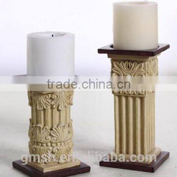 Christmas promotion gift products for resin antique candle holders