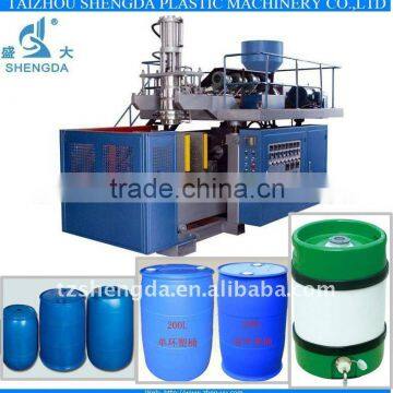 extrusion blow molding machine making drums barrels