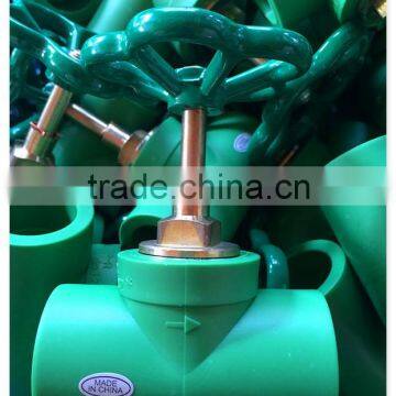 DIN8077/8078 GERMAN STANDARD PPR GLOBAL VALVE PPR GATE VALVE PPR STOP VALVE