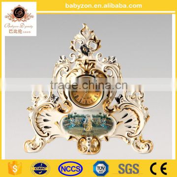 Luxury Ceramic European high-quality classical polyresin clock