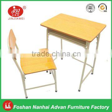 Cheap School Single Desk and Chair, School Desk and Chair Set, Single School Desk and Chair