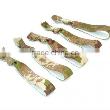 Camouflage Print Fold Over Elastic Hairband FOE Hair Tie