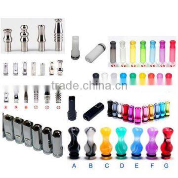 Wholesale eGo 510 Metal/ Plastic/ Slicon /Stainless Steel Ecig Drip Tips